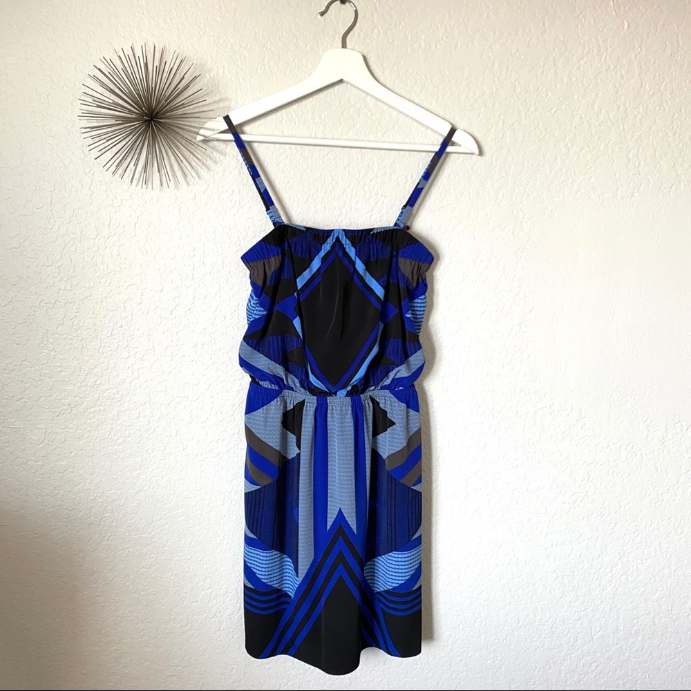 Express Blue/Black Print Beach Dress Size XS
